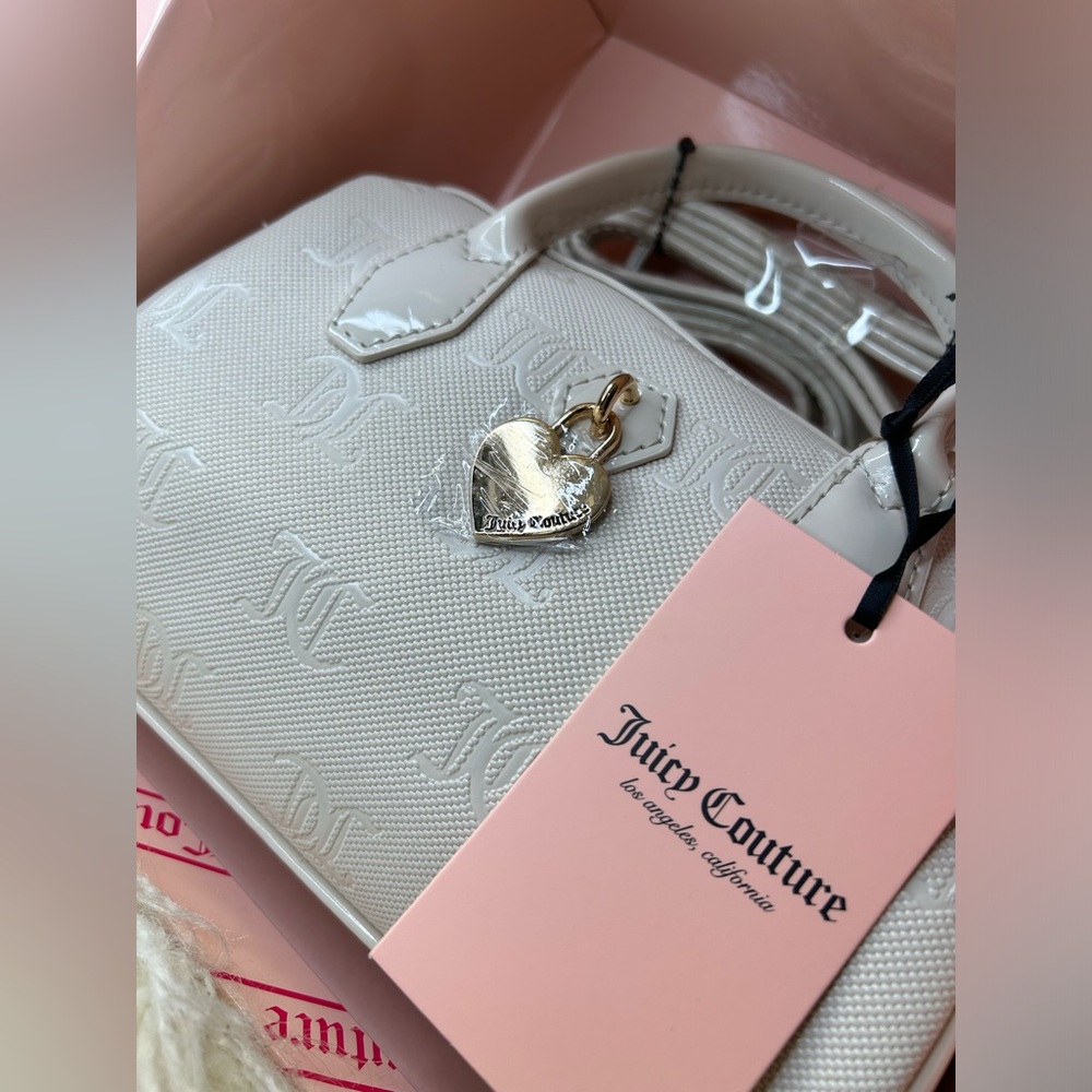 Juicy Couture faux leather crossbody mini speedy set